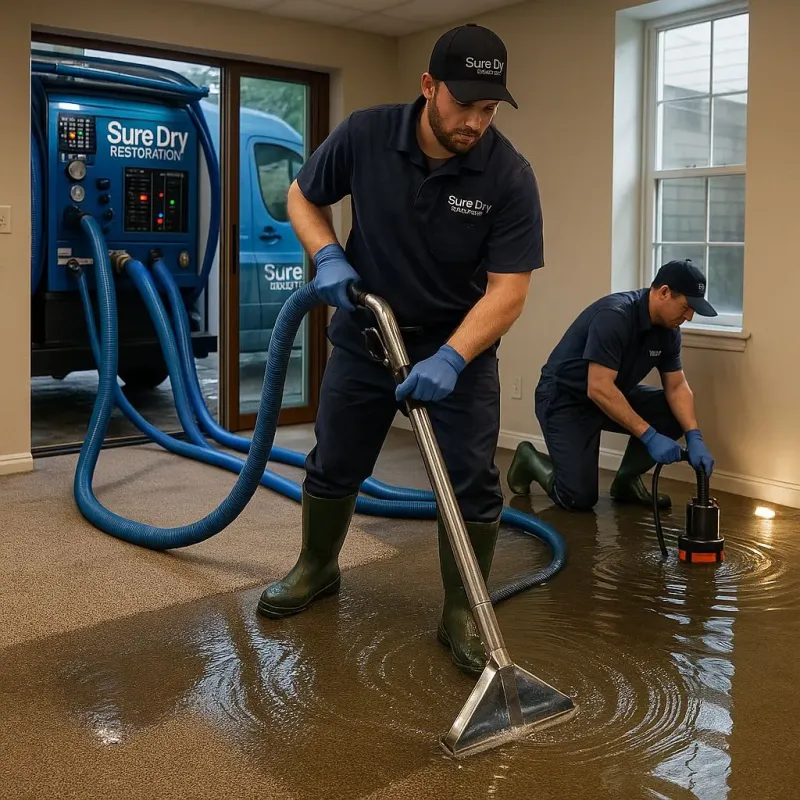 Water Extraction and Removal process in Big Bass Lake, PA